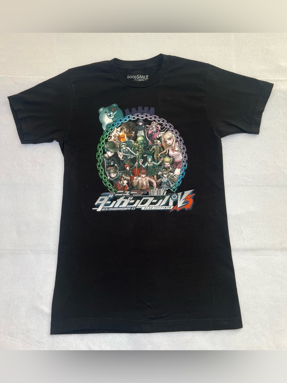 Danganronpa V3 Killing Harmony Cover Mens/Unisex AnimeT-Shirt, Black, Size S